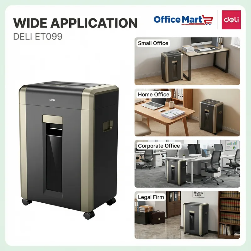 Deli ET099 secure document shredder supplier Malaysia for bulk corporate purchase