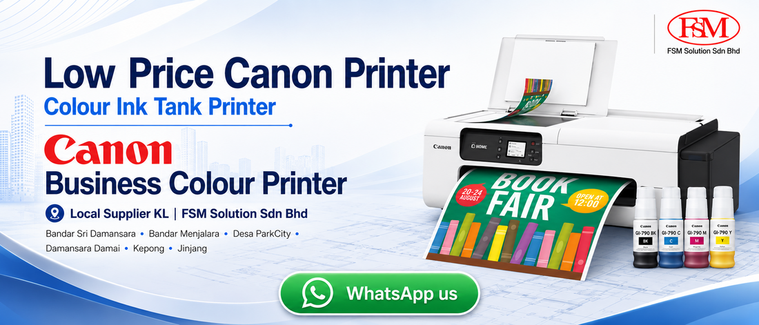 Low price Canon imagePROGRAF TC-21 A1 24 inch colour plotter printer supplier in Kuala Lumpur by FSM Solution Sdn Bhd