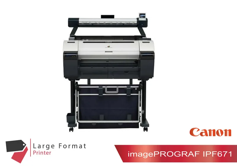 A1 Size Plotter Printer Canon IPF671 is ideal solution for CAD and GIS designed for excellent high quality results in efficient time
