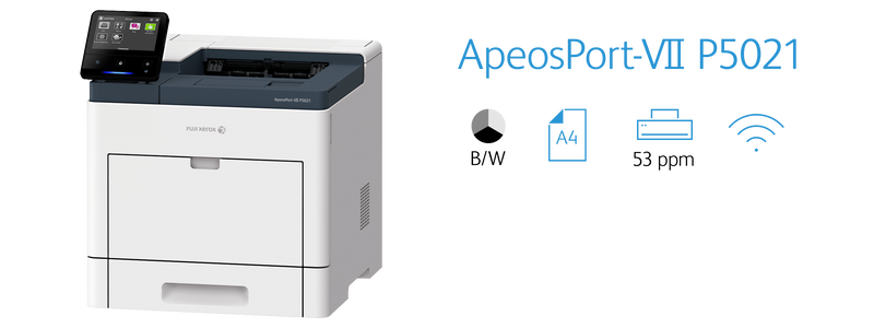 Fast A4 Laser Printer Black & White Fuji Xerox ApeosPort-VII P5021