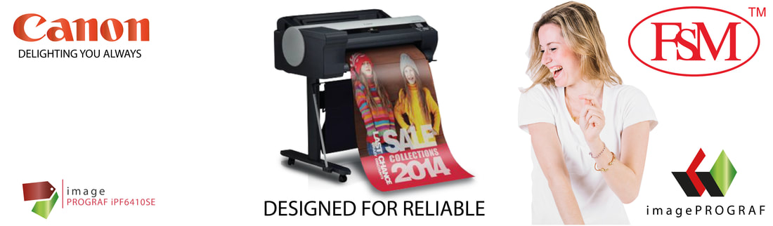 A1 Plotter Printer Rental Canon imagePROGRAF iPF6410SE is a A1 printer with 8 colours high quality print out